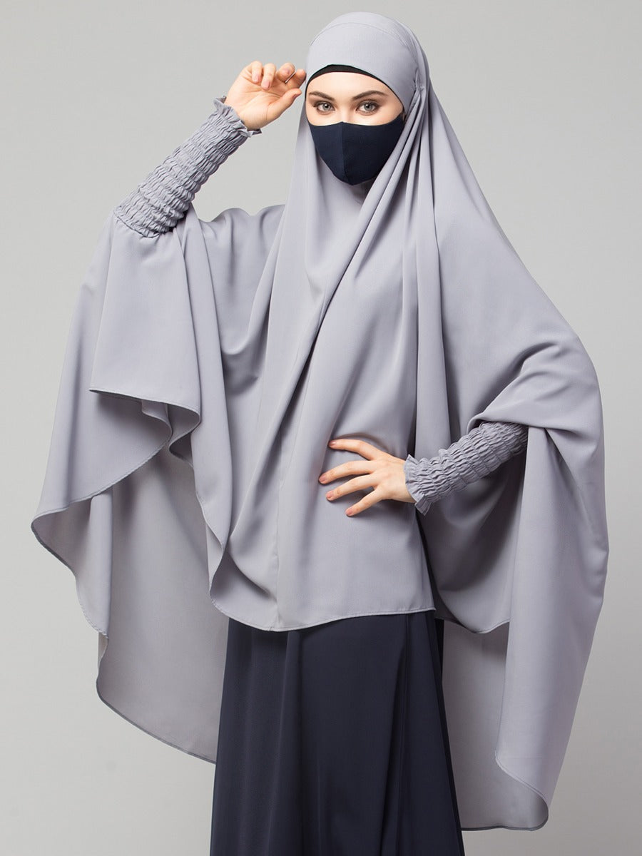 Khimar-Long Prayer Hijab With Mouth-Piece