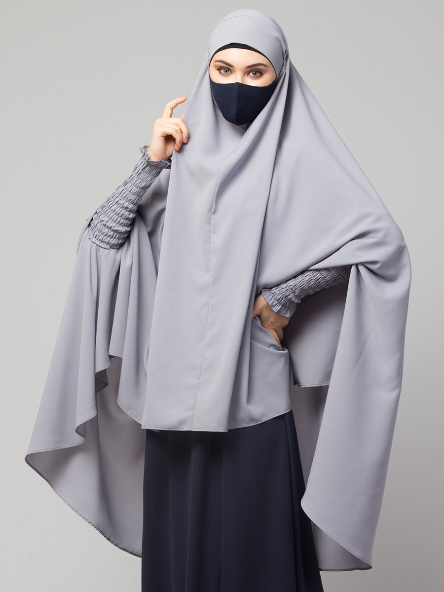 Khimar-Long Prayer Hijab With Mouth-Piece