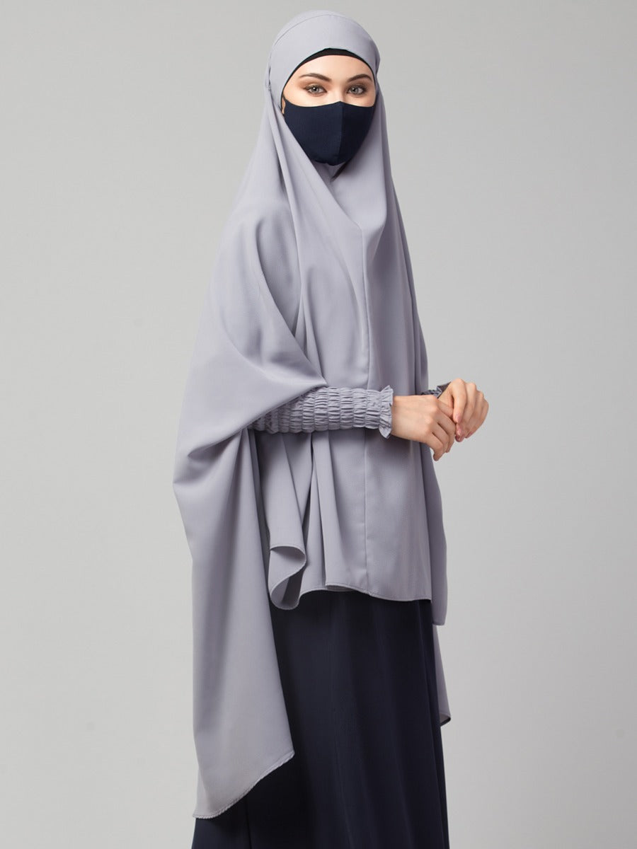 Khimar-Long Prayer Hijab With Mouth-Piece