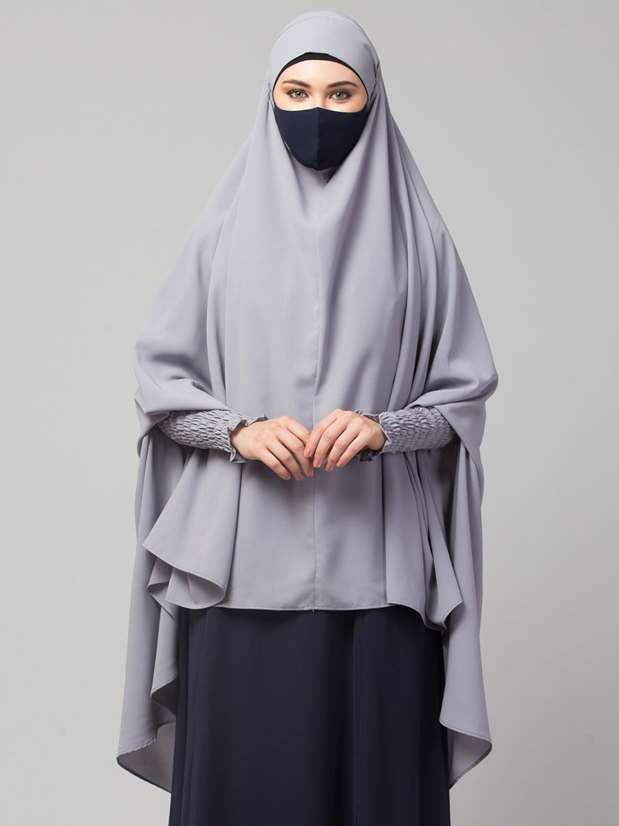 Khimar-Long Prayer Hijab With Mouth-Piece