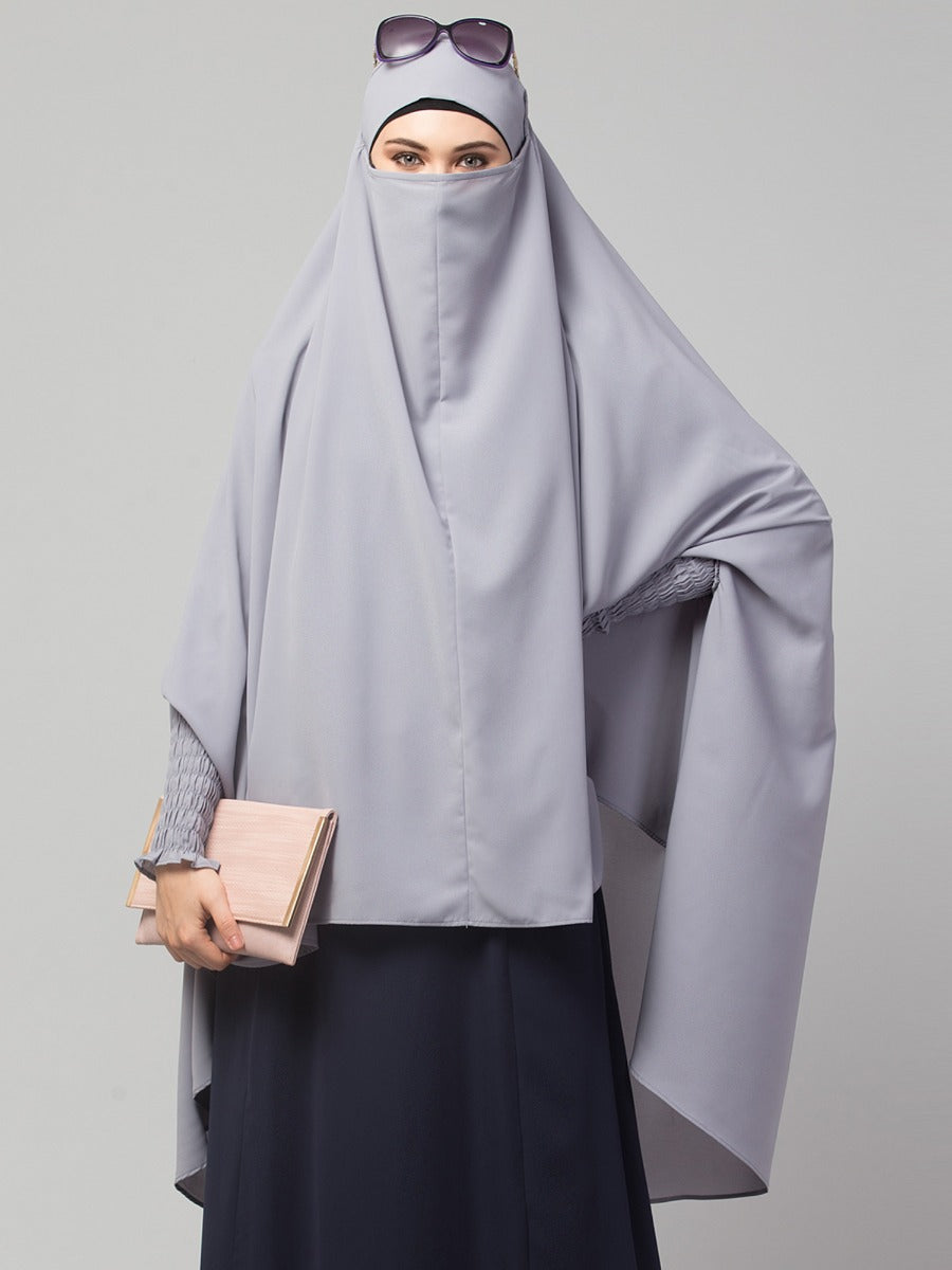 Khimar-Long Prayer Hijab With Mouth-Piece