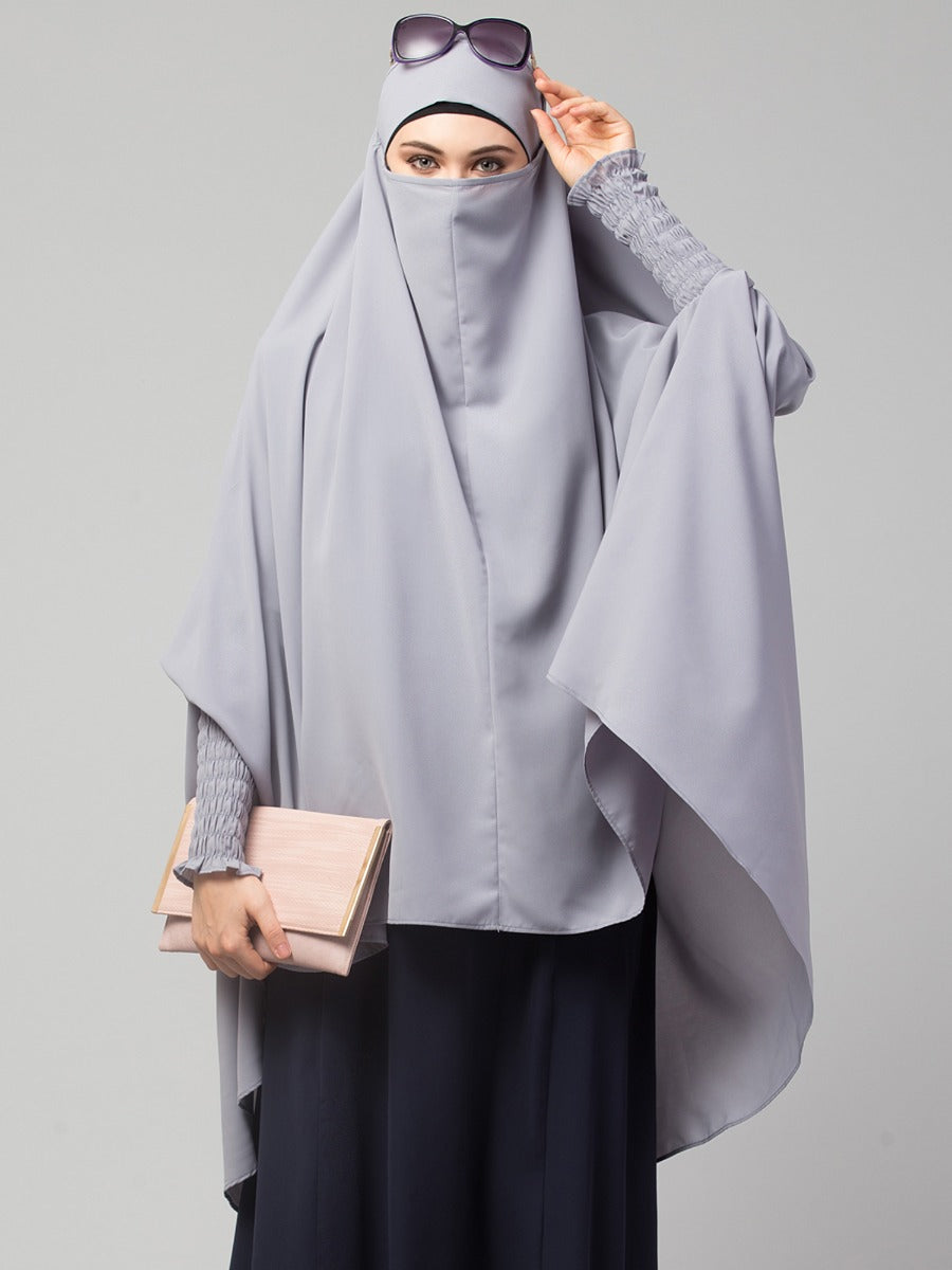 Khimar-Long Prayer Hijab With Mouth-Piece