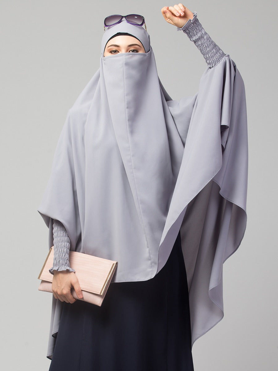 Khimar-Long Prayer Hijab With Mouth-Piece