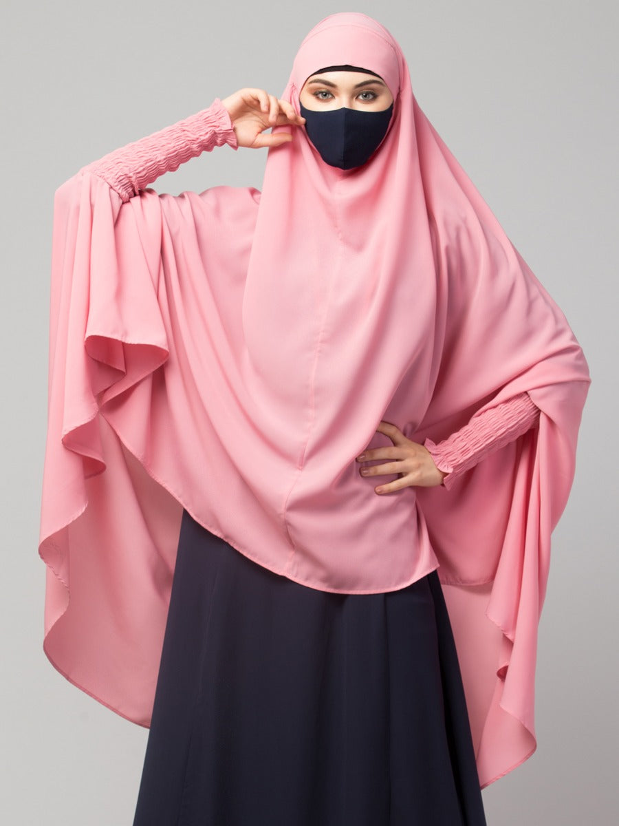 Khimar-Long Prayer Hijab With Mouth-Piece
