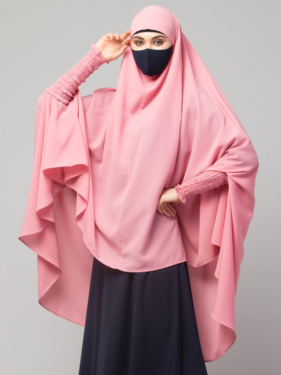 Khimar-Long Prayer Hijab With Mouth-Piece