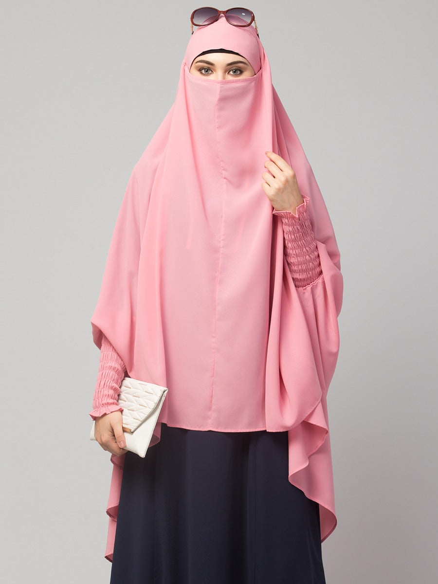 Khimar-Long Prayer Hijab With Mouth-Piece