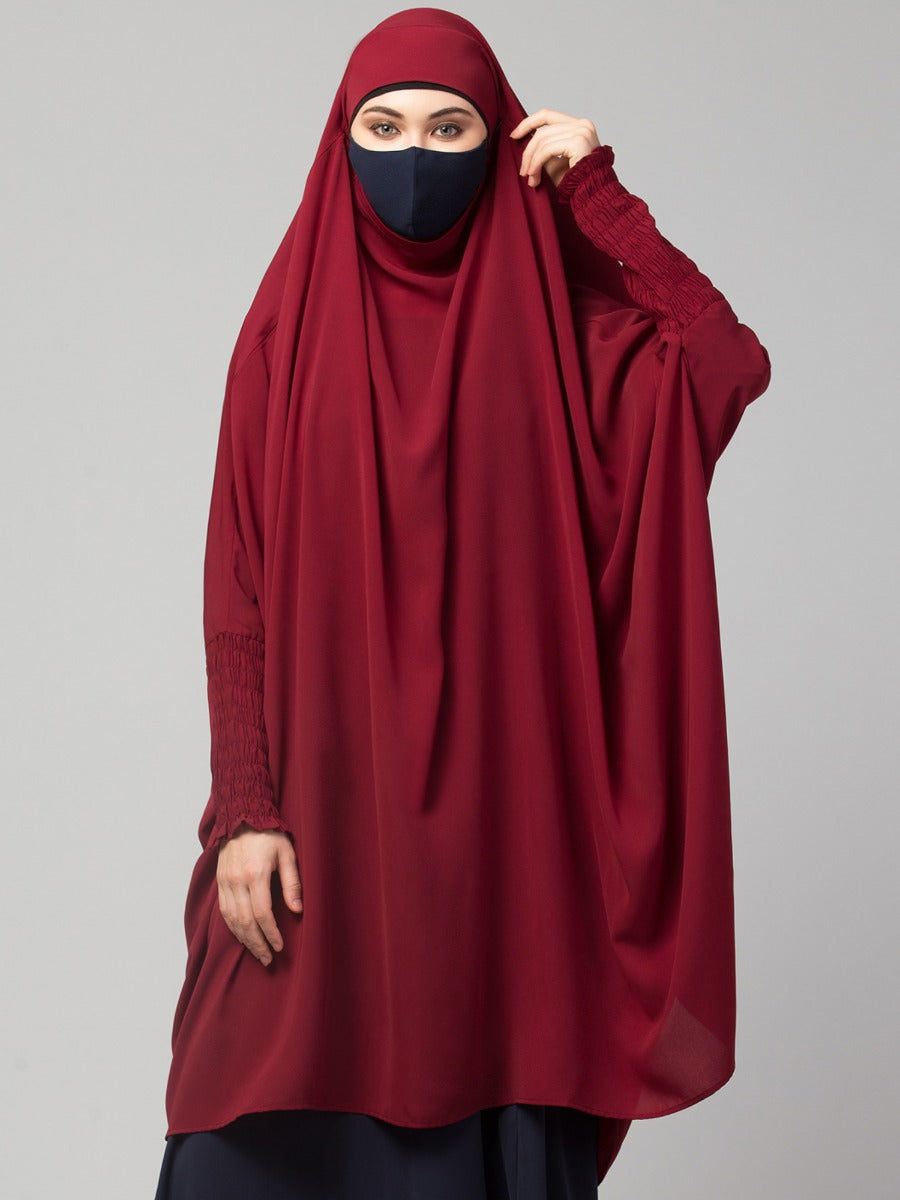 Khimar-Long Prayer Hijab With Mouth-Piece