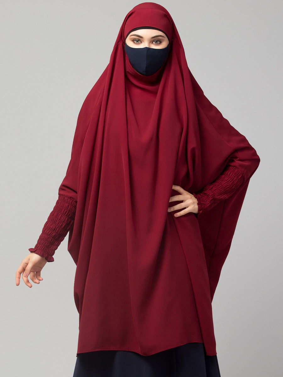 Khimar-Long Prayer Hijab With Mouth-Piece