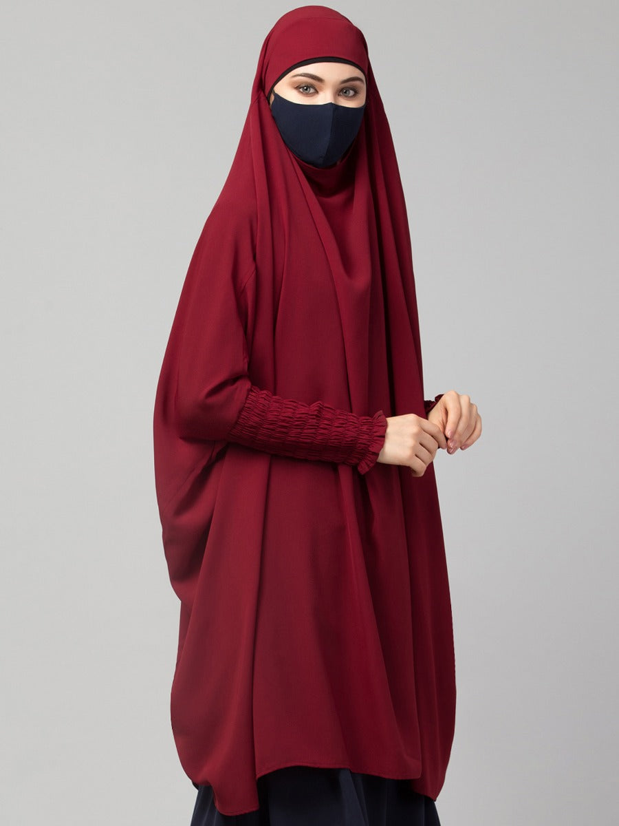 Khimar-Long Prayer Hijab With Mouth-Piece
