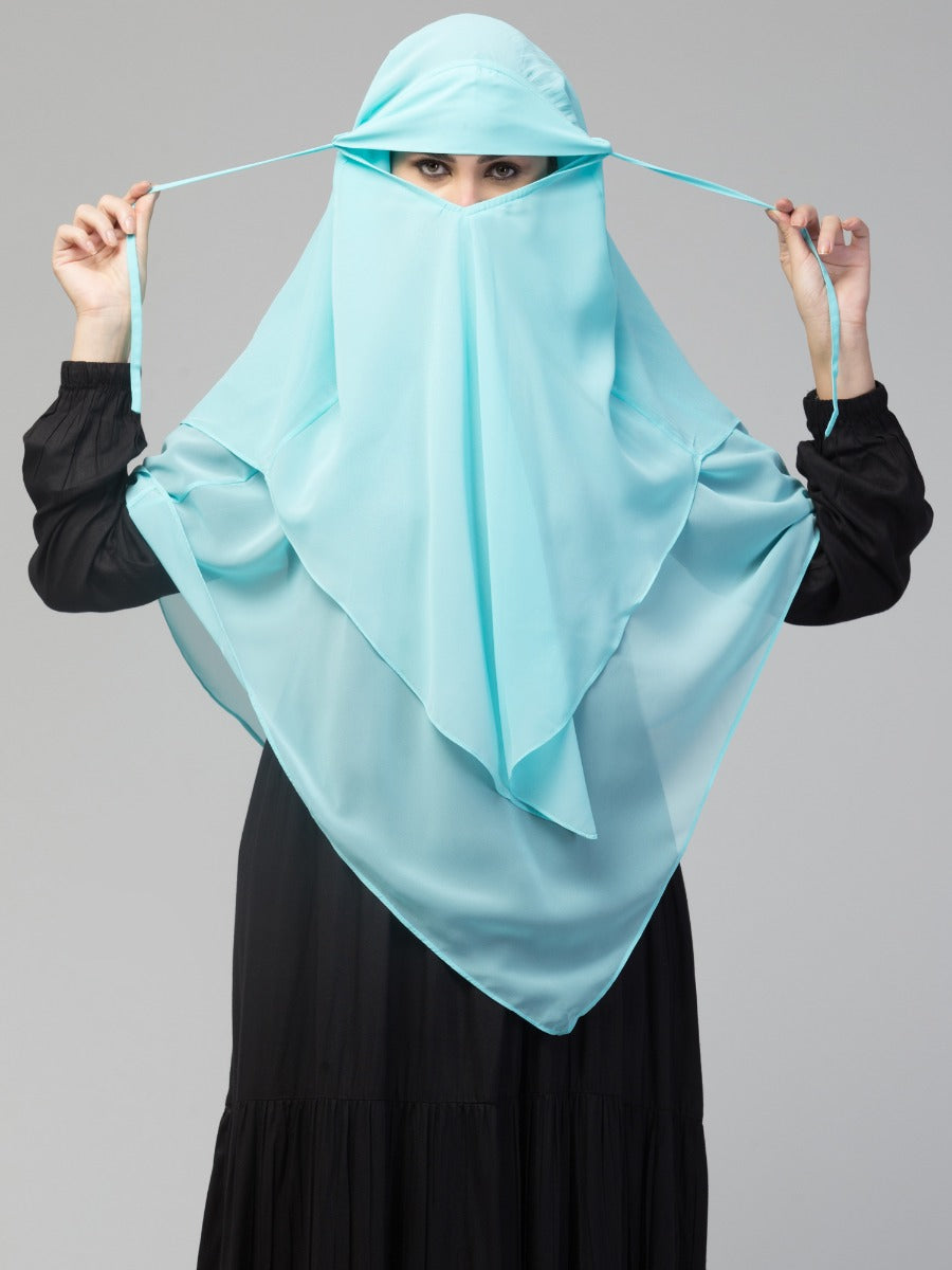 Triangular Khimar In Layers
