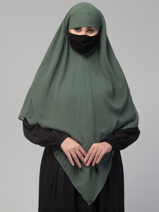 Triangular Khimar In Layers