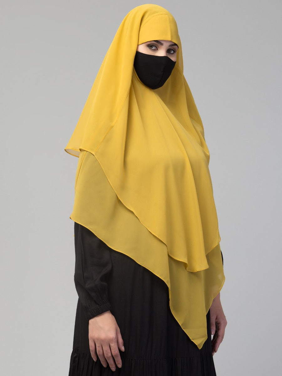 Triangular Khimar In Layers