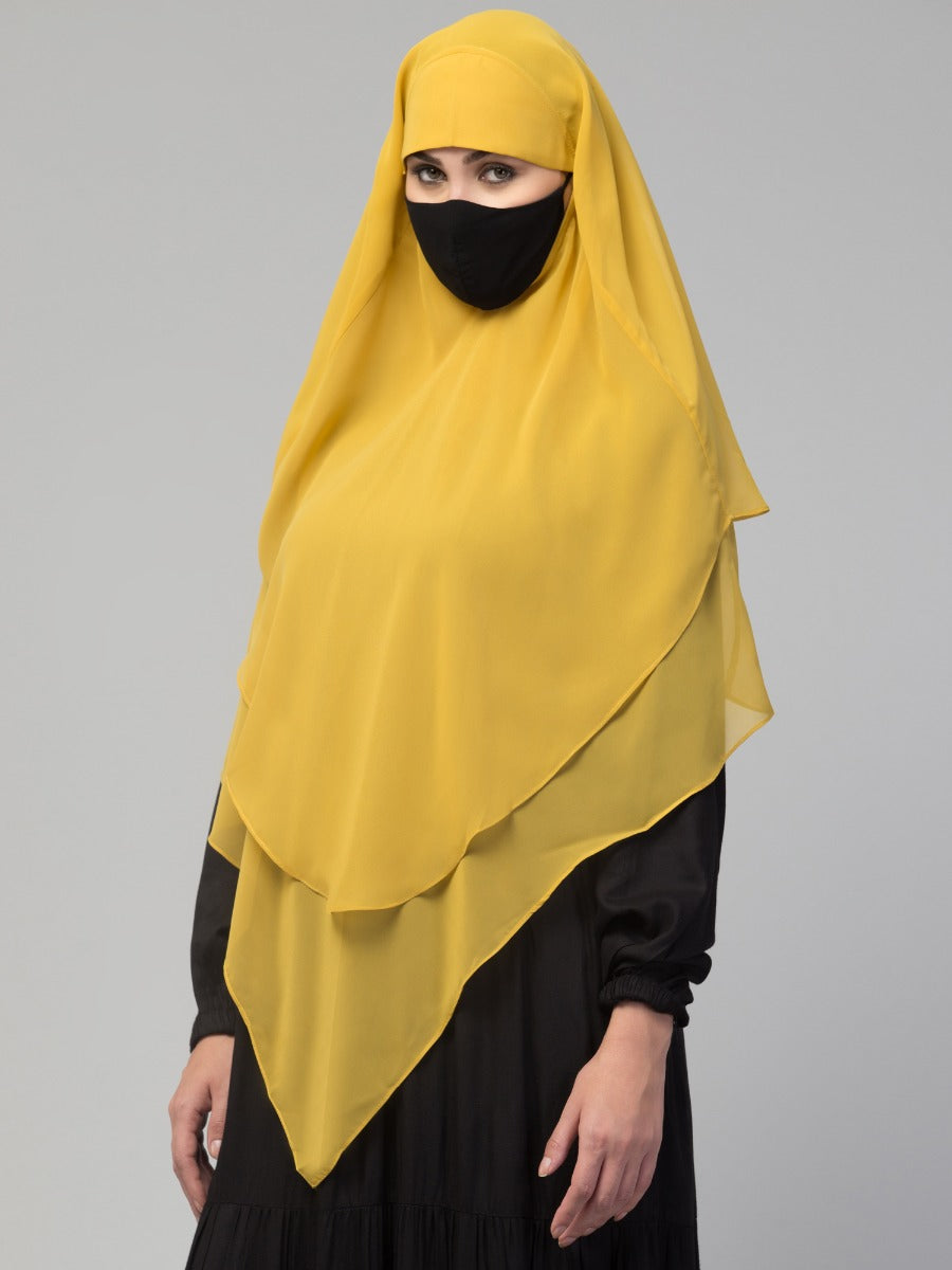 Triangular Khimar In Layers