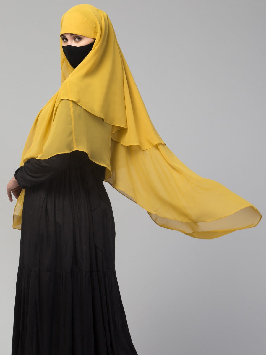 Triangular Khimar In Layers