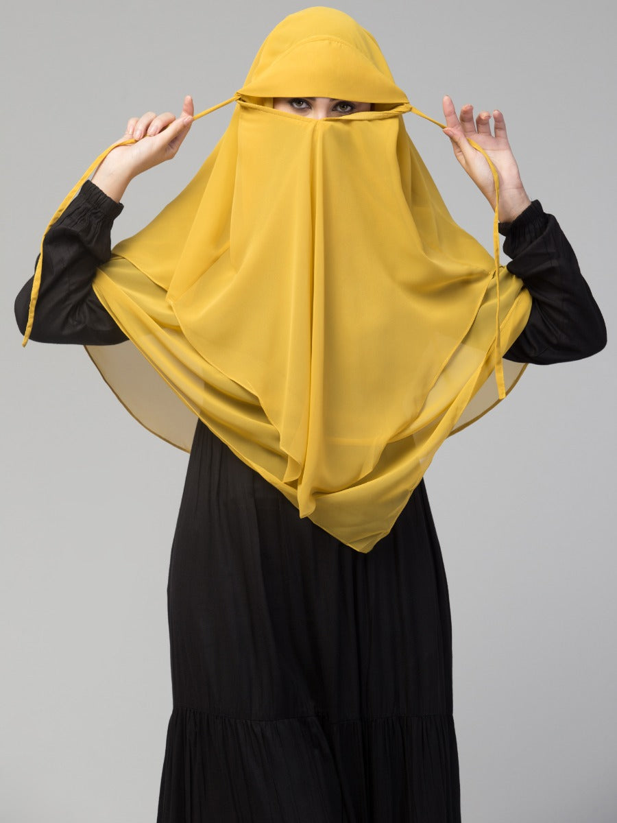 Triangular Khimar In Layers