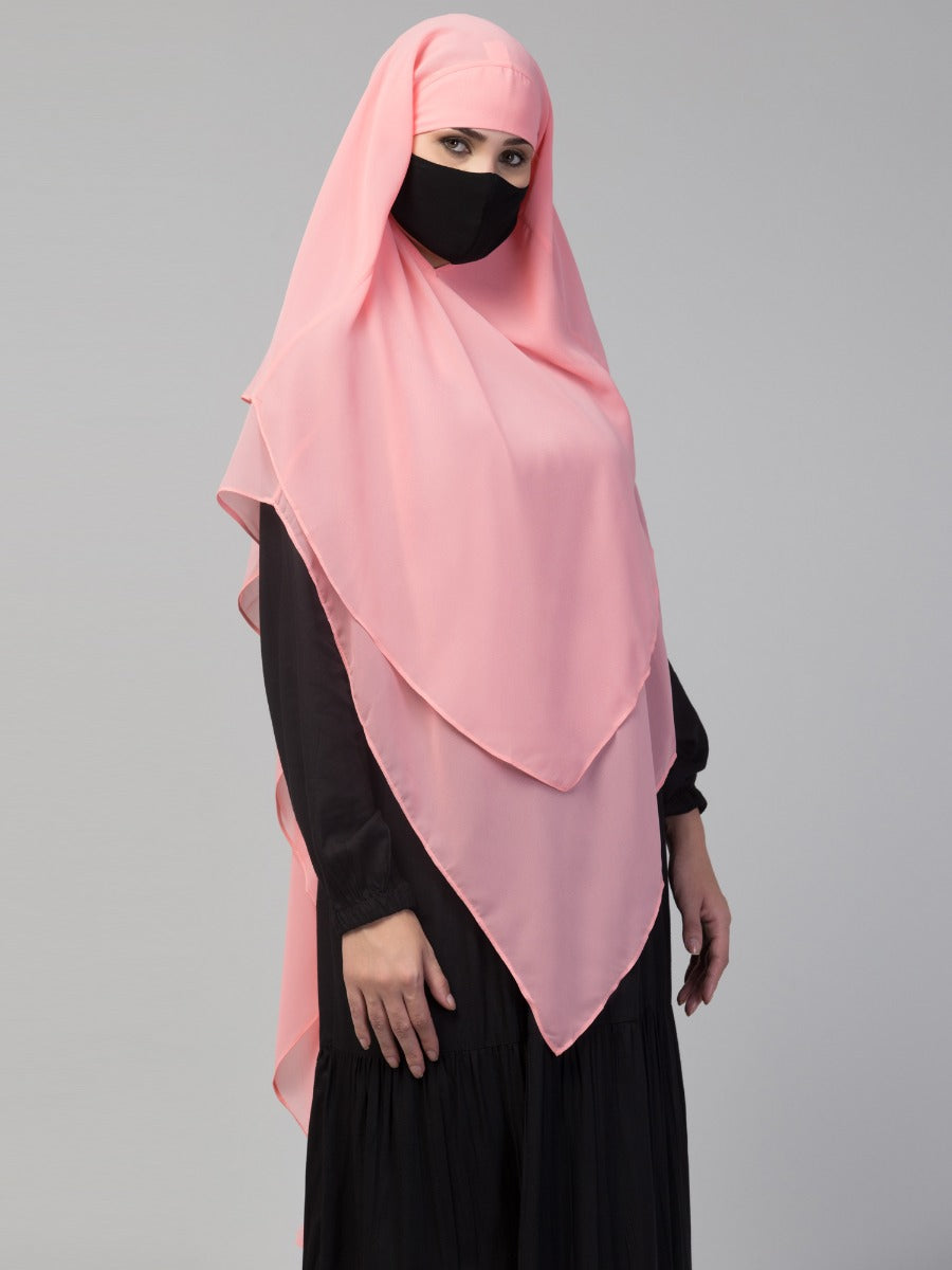 Triangular Khimar In Layers