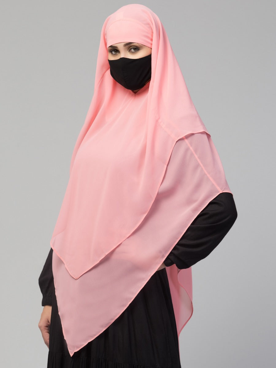 Triangular Khimar In Layers