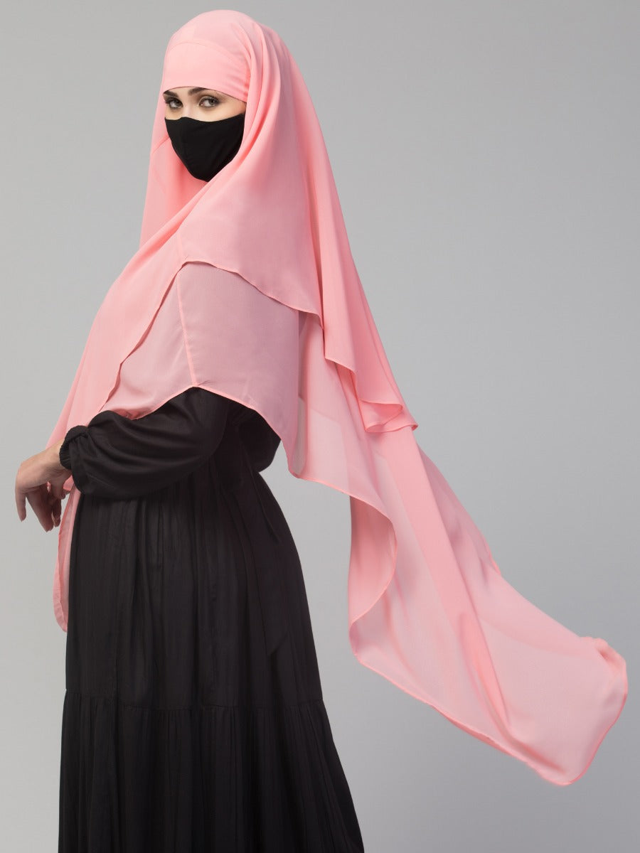Triangular Khimar In Layers