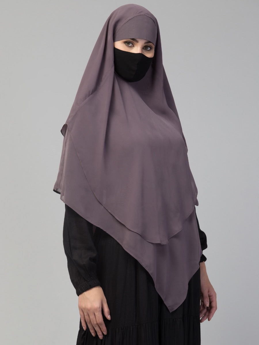Triangular Khimar In Layers