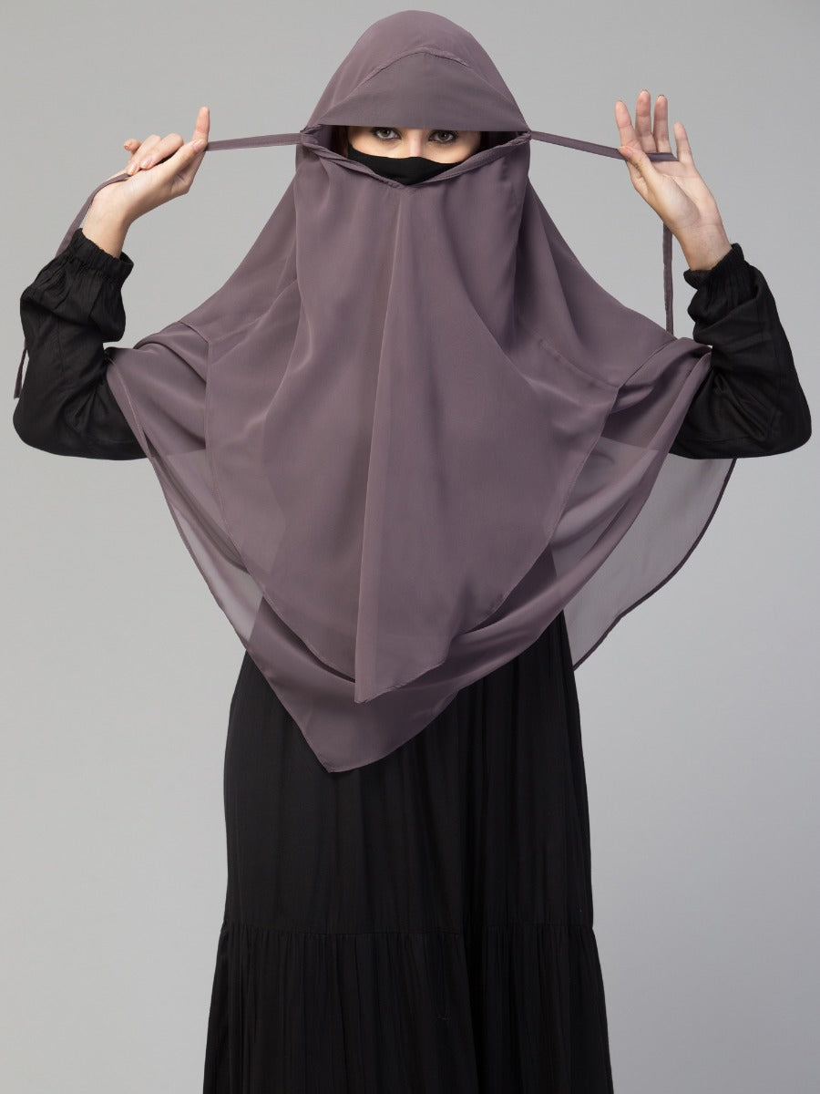 Triangular Khimar In Layers