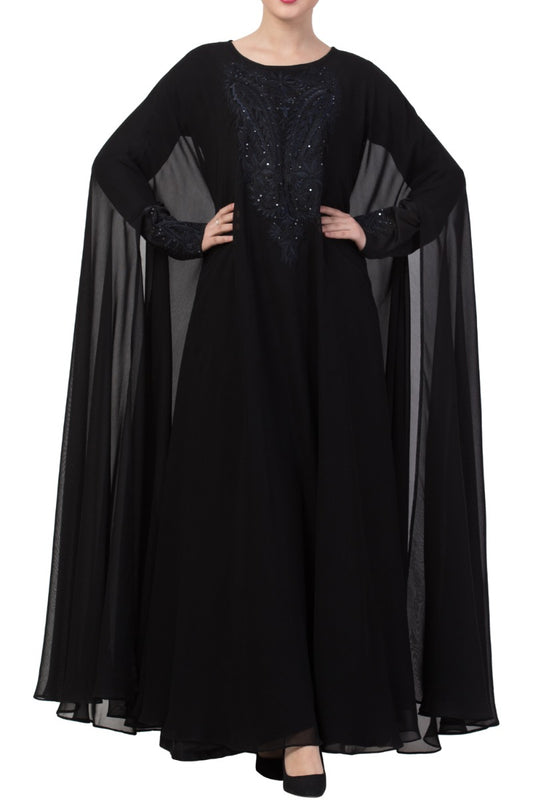 Designer Abaya Like Dress For Special Occasions-Non Abaya