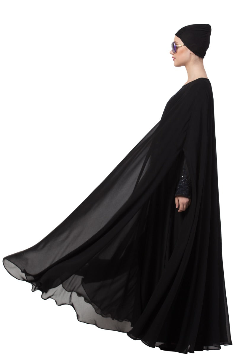 Designer Abaya Like Dress For Special Occasions-Non Abaya