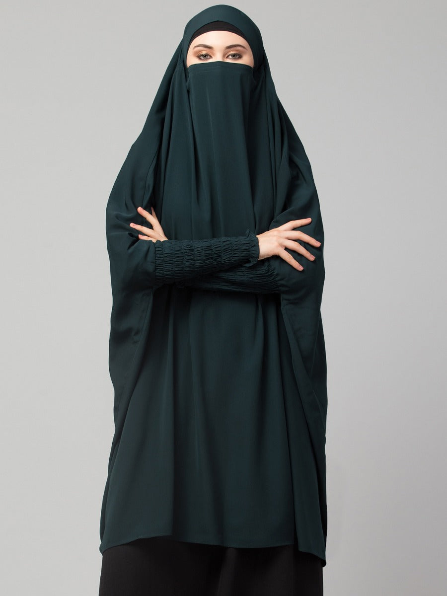 Khimar-Long Prayer Hijab With Mouth-Piece