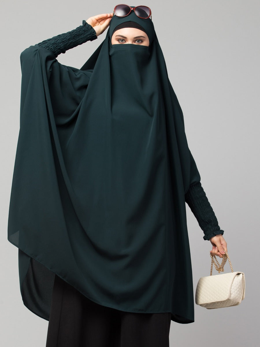 Khimar-Long Prayer Hijab With Mouth-Piece