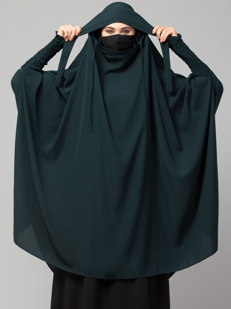 Khimar-Long Prayer Hijab With Mouth-Piece