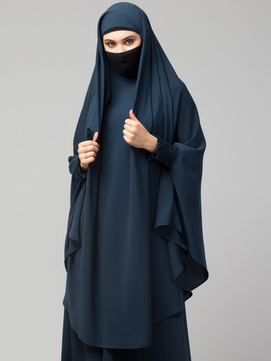 Khimar-Long Prayer Hijab With Mouth-Piece