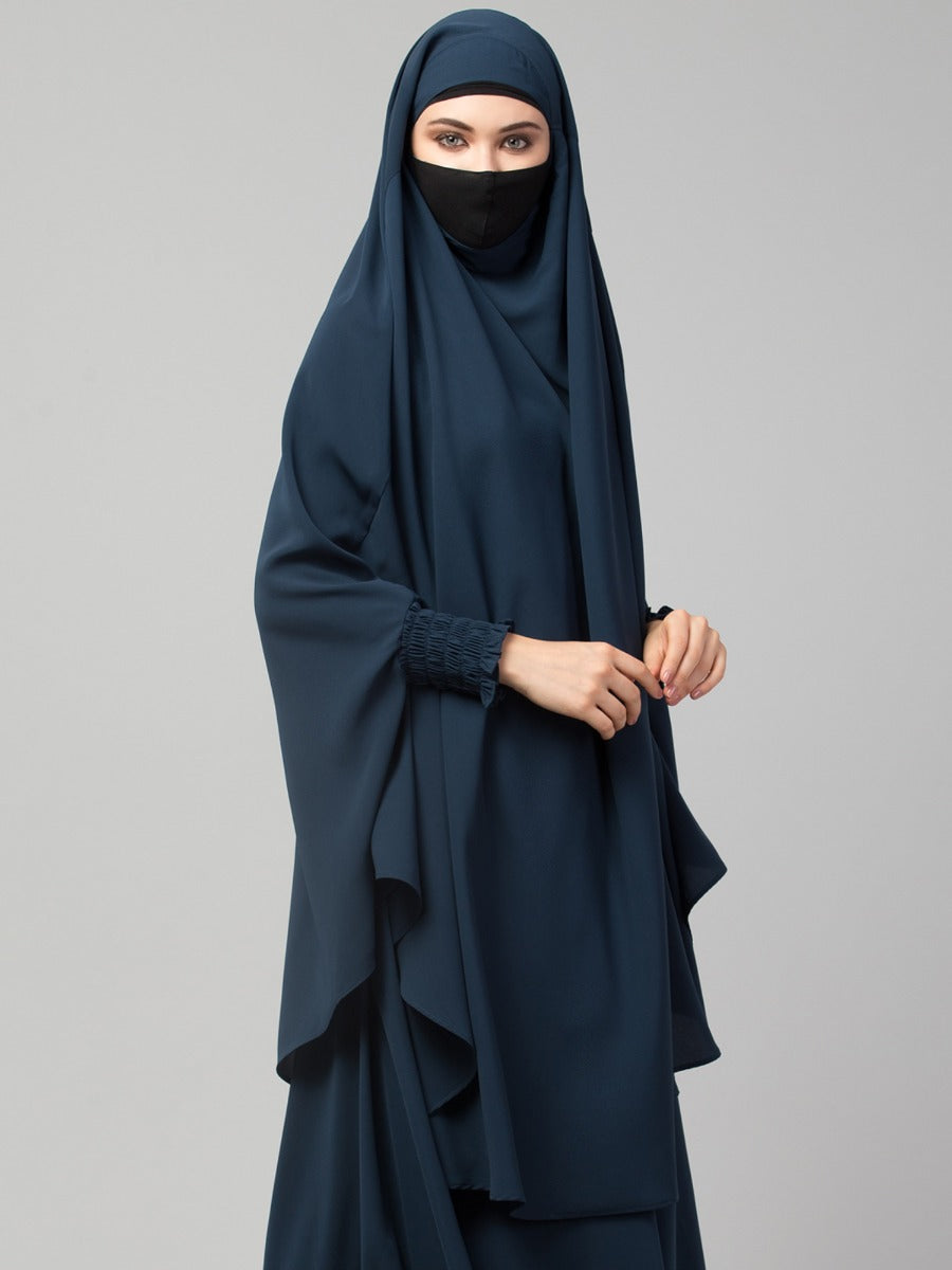 Khimar-Long Prayer Hijab With Mouth-Piece