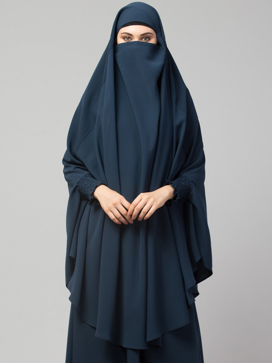 Khimar-Long Prayer Hijab With Mouth-Piece