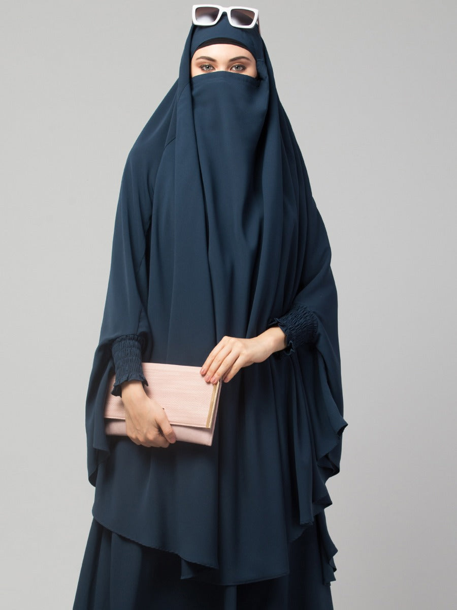Khimar-Long Prayer Hijab With Mouth-Piece
