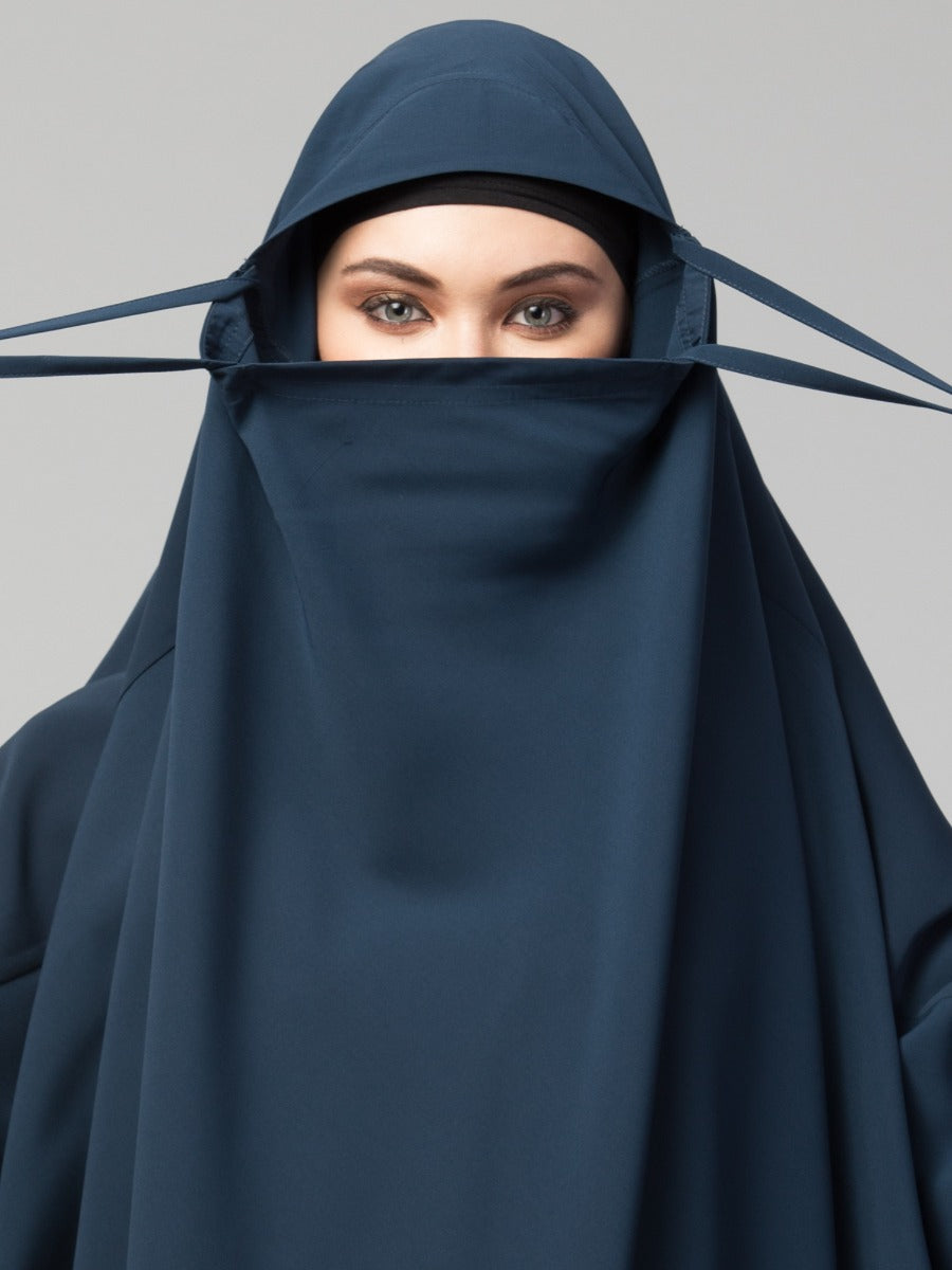Khimar-Long Prayer Hijab With Mouth-Piece