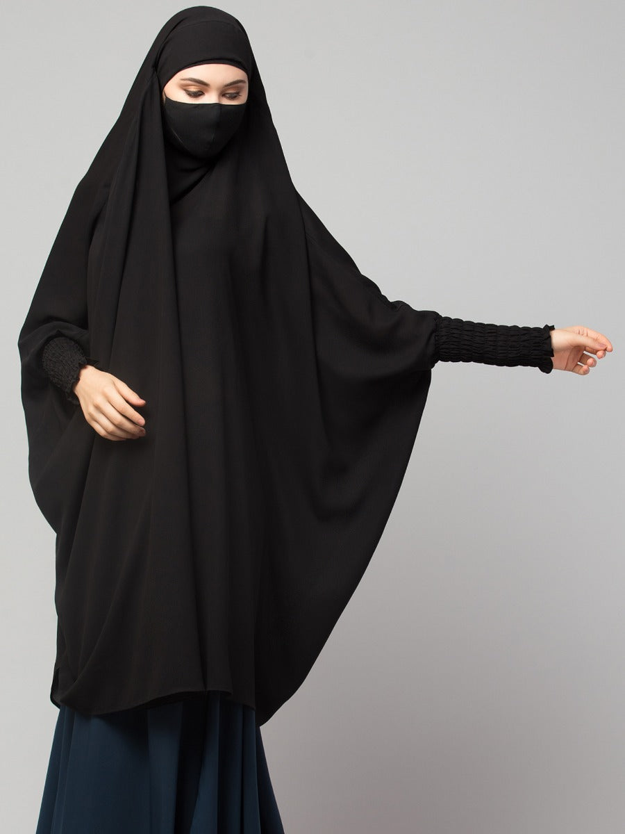 Khimar-Long Prayer Hijab With Mouth-Piece