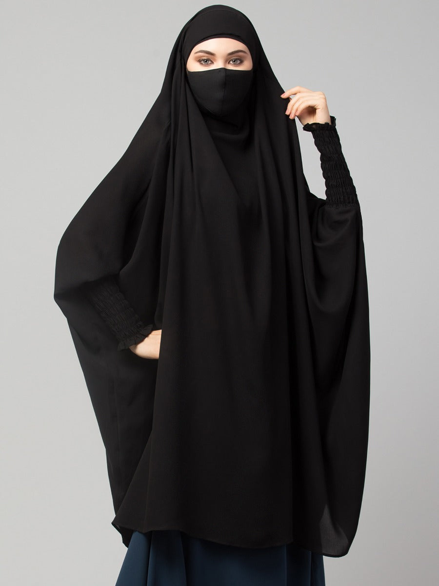 Khimar-Long Prayer Hijab With Mouth-Piece