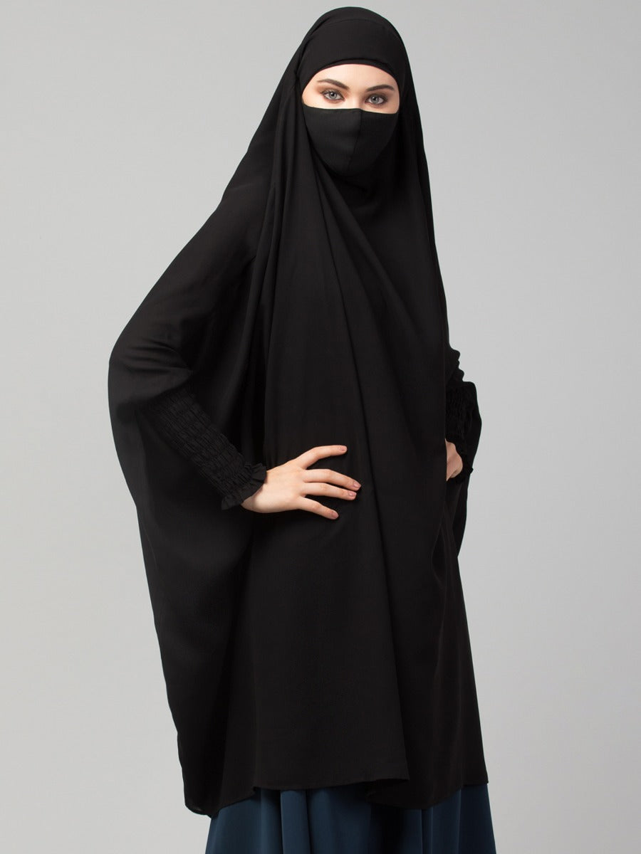 Khimar-Long Prayer Hijab With Mouth-Piece