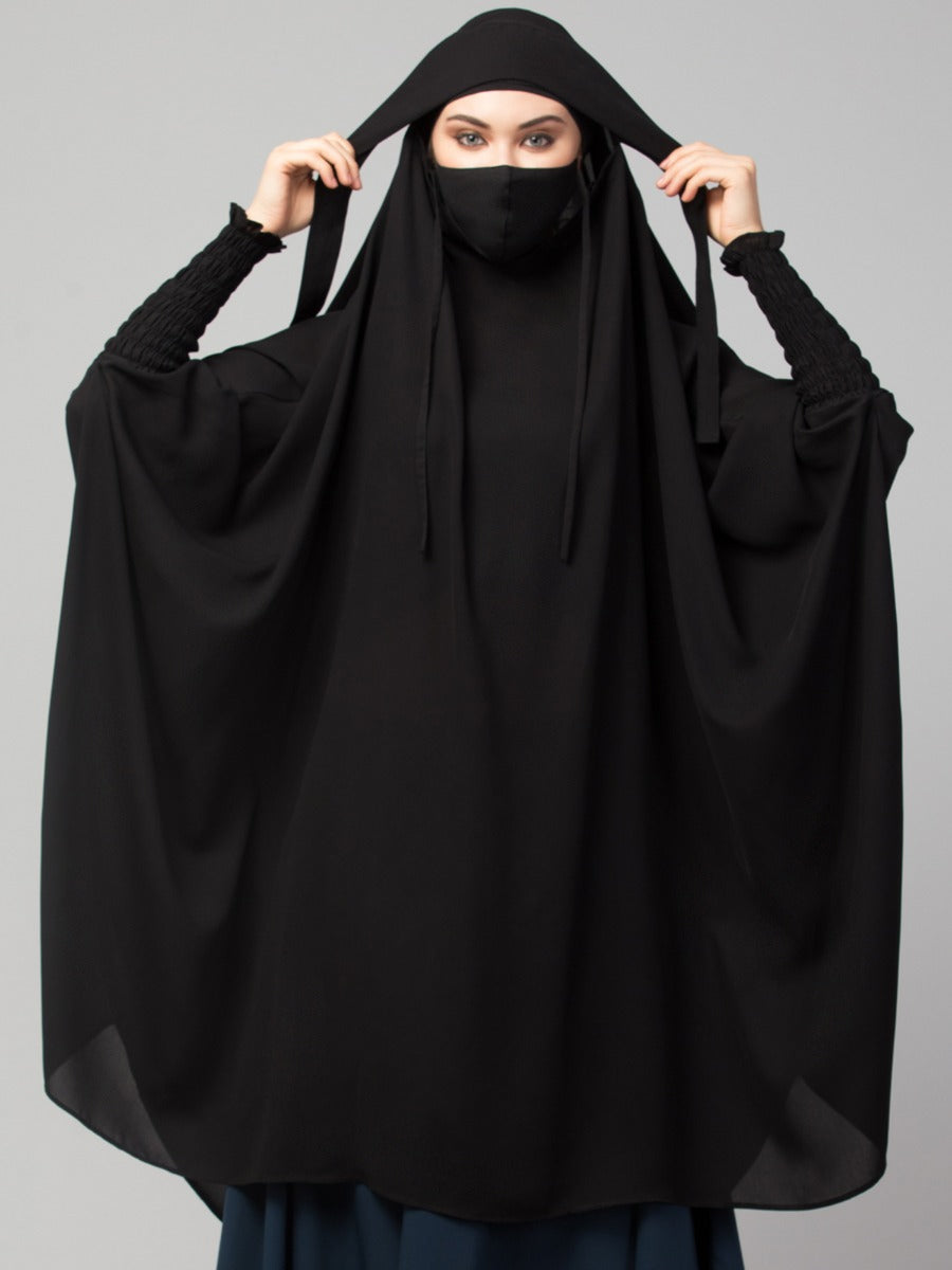 Khimar-Long Prayer Hijab With Mouth-Piece