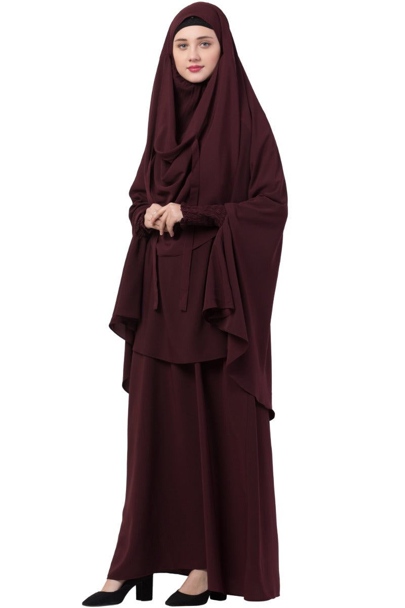 Mushkiya-Abaya Khimar Combo-Large
