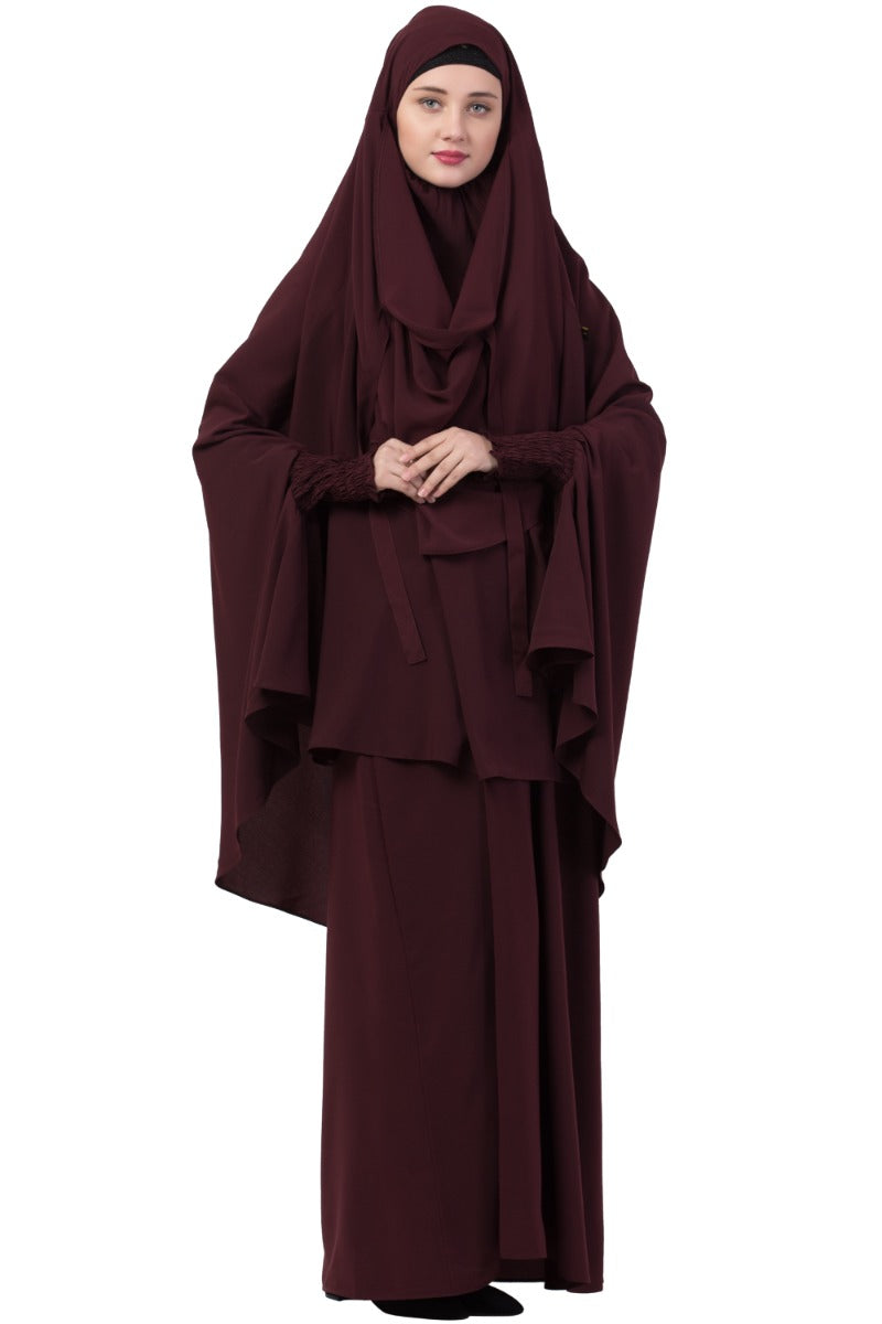 Mushkiya-Abaya Khimar Combo-Large