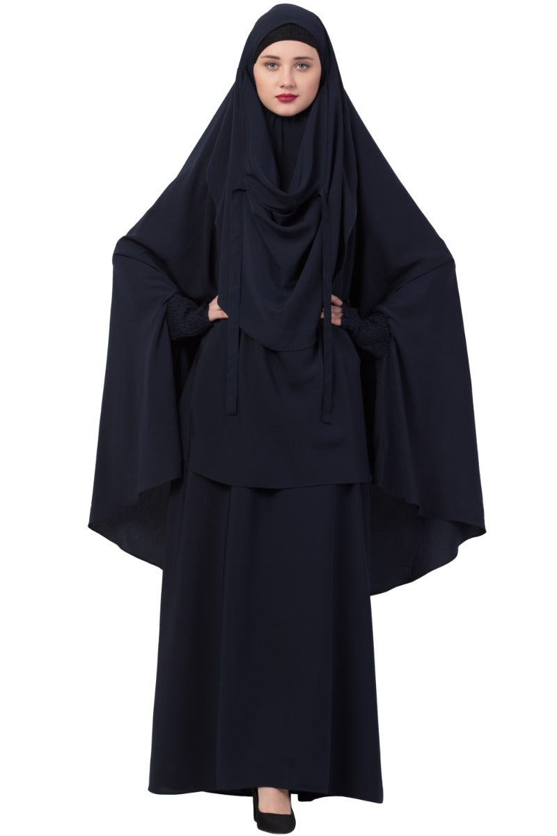 Mushkiya-Abaya Khimar Combo-Medium
