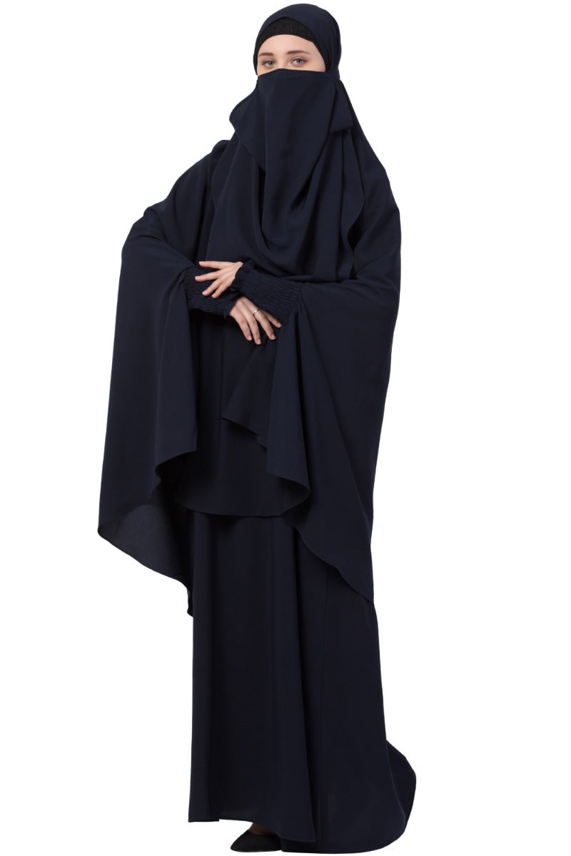 Mushkiya-Abaya Khimar Combo-Medium