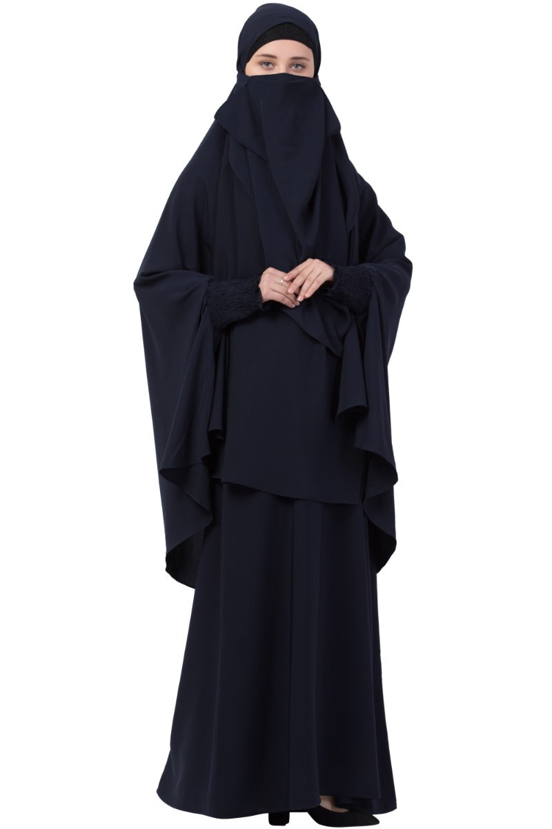 Mushkiya-Abaya Khimar Combo-Medium
