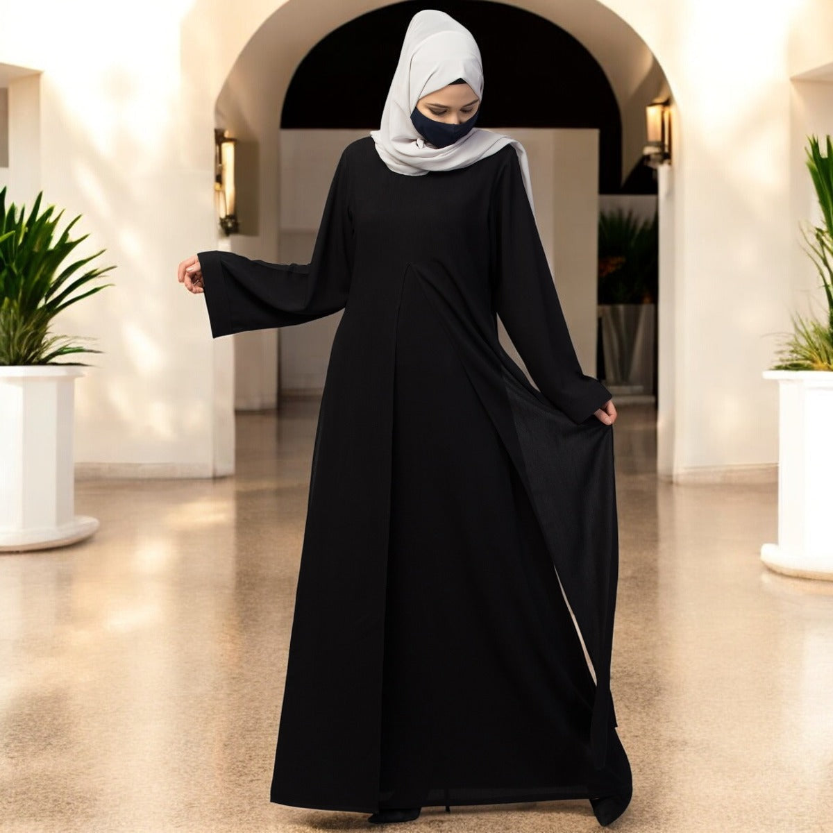 Abaya With Extra Panels To Style Differently