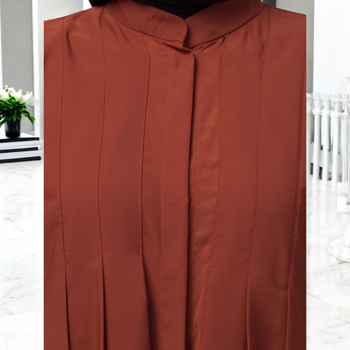 Fornt Open Abaya With Extra Layer