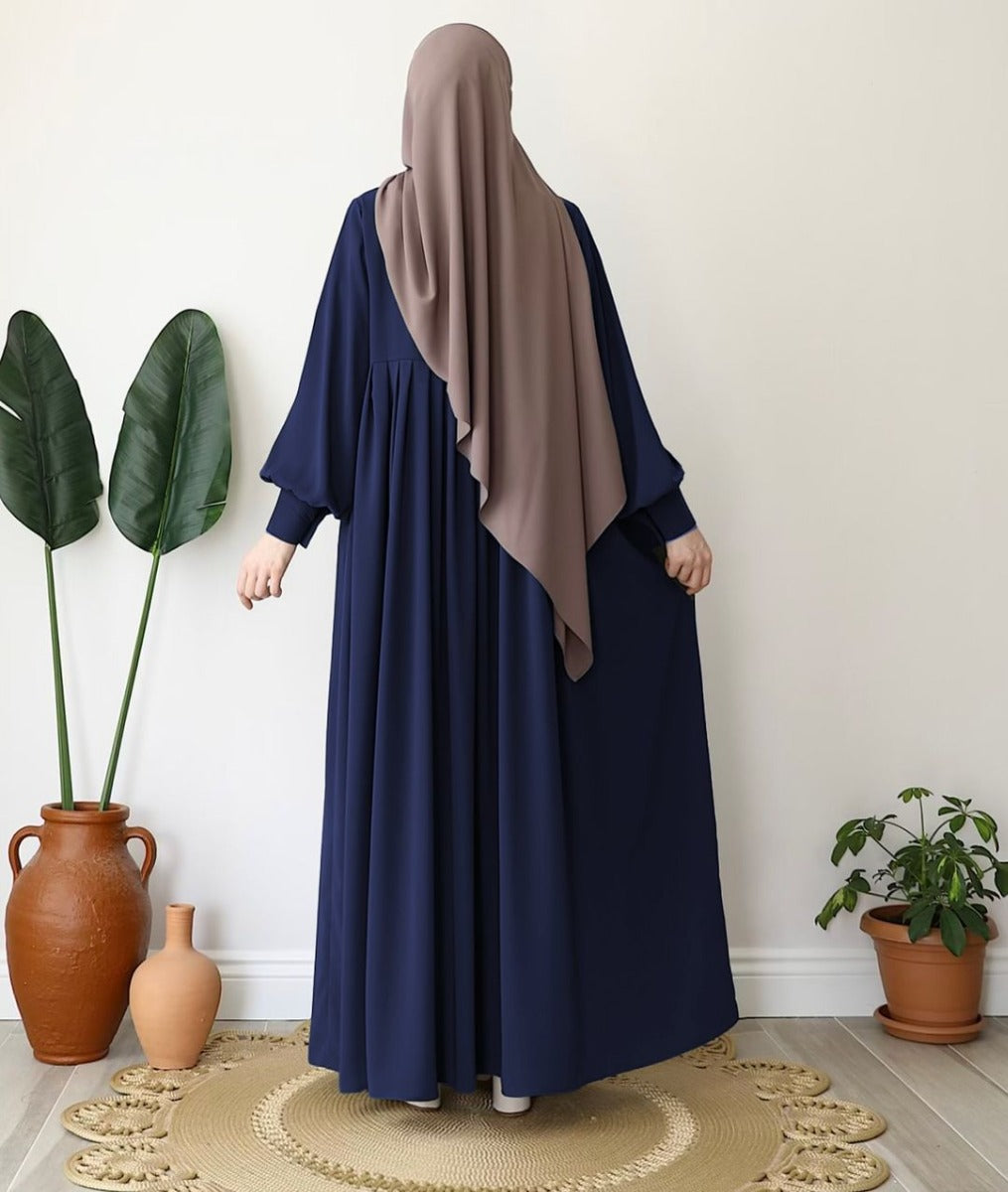 Turkish Style Abaya with Concealed Zipper
