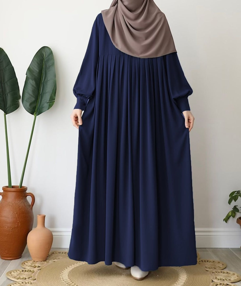 Turkish Style Abaya with Concealed Zipper