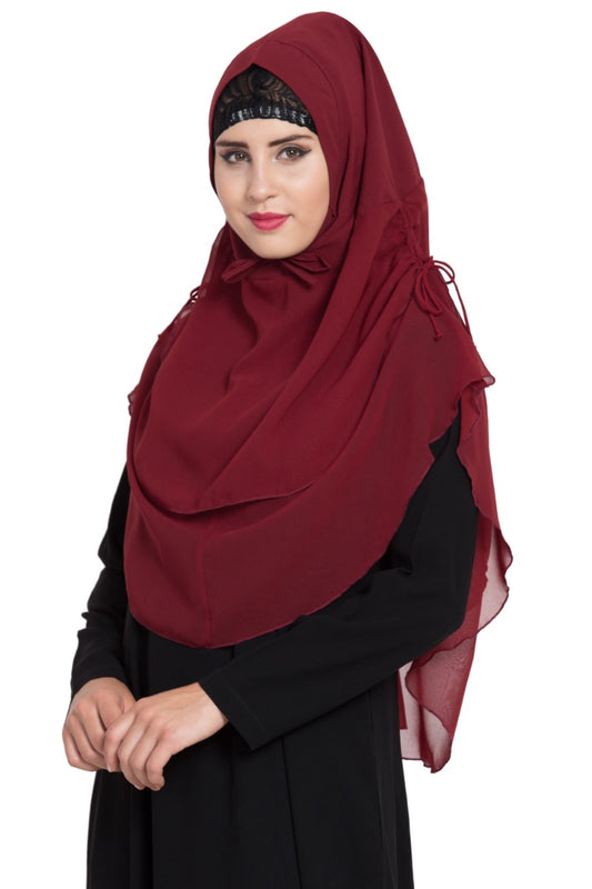 Khimar-Ready to Wear- Instant Hijab With Adjustable Ribbons