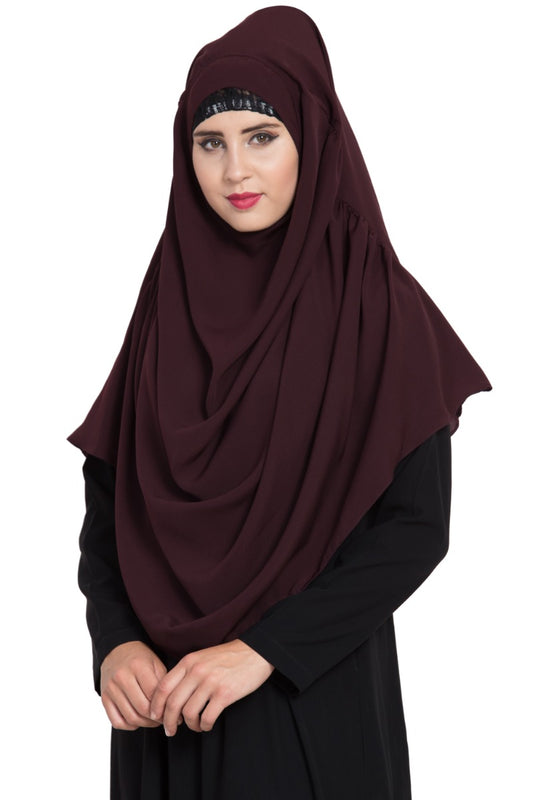 Khimar-Ready to Wear- Instant Hijab With Pleats