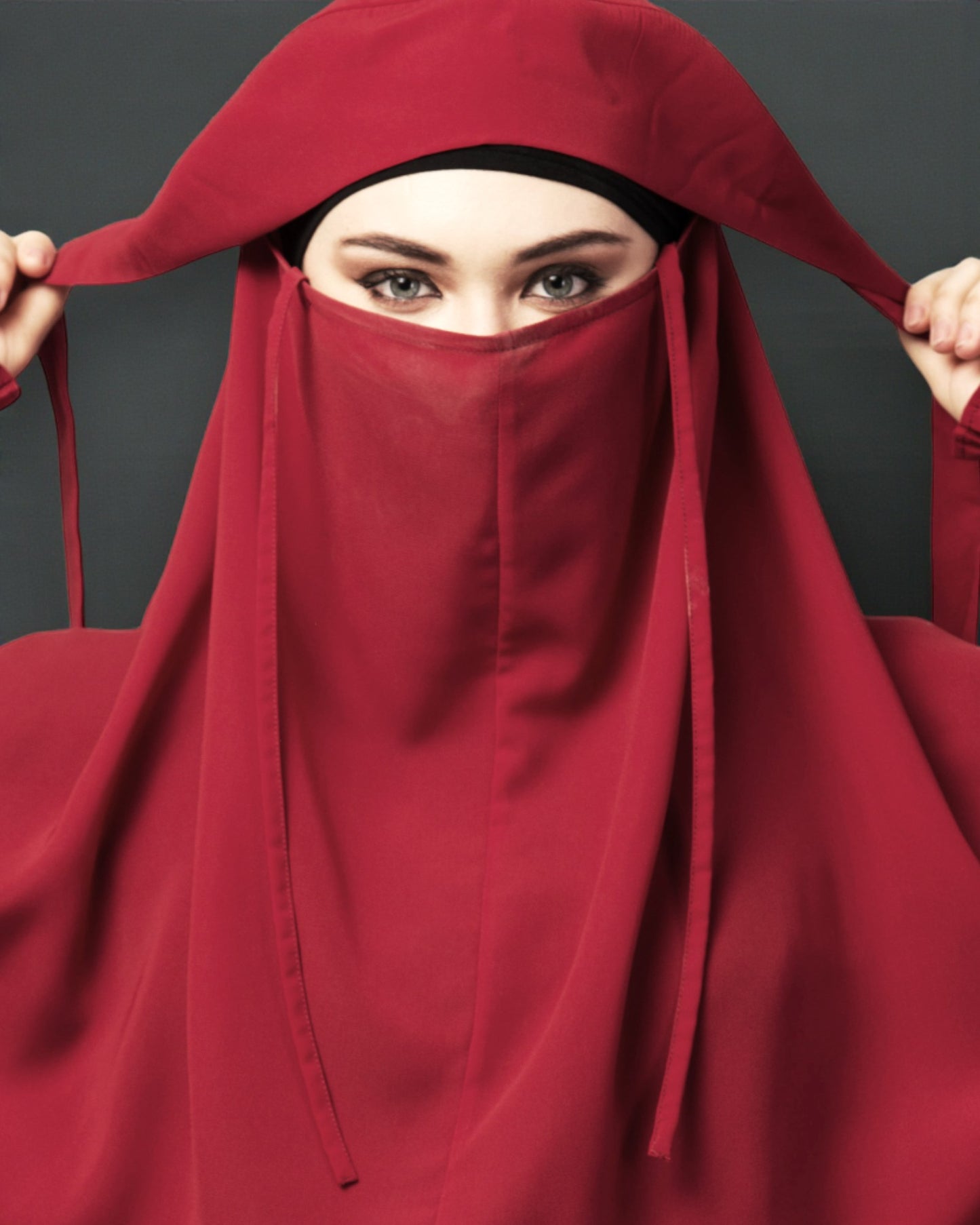Khimar-Long Prayer Hijab With Mouth-Piece